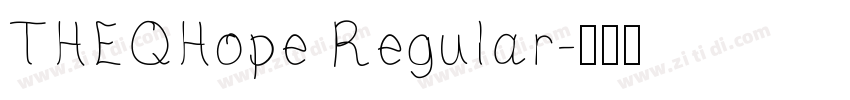 THEQHope Regular字体转换